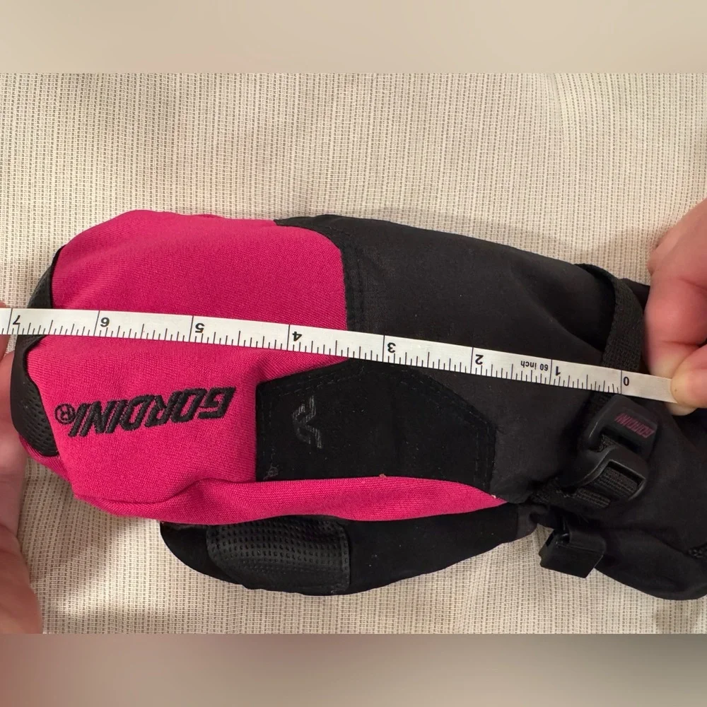 Gordini Girls Ski Pink and Black Mittens Size M